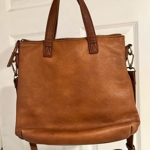 Antik Kraft brown leather crossbody bag